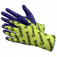 Gward Hi-Vis with GWARD LOGOS Перчатки нейлоновые с нитриловым покрытием с логотипированием Gward Hi-Vis with GWARD LOGOS Перчатки нейлоновые с нитриловым покрытием с логотипированием