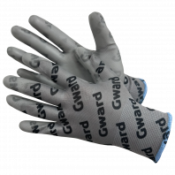 WARD PU-G with GWARD LOGOS перчатки из полиэстера серого цвета полиуретановым покрытием WARD PU-G with GWARD LOGOS перчатки из полиэстера серого цвета полиуретановым покрытием