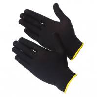 Gward Touch Black Перчатки нейлоновые черного цвета без покрытия Gward Touch Black Перчатки нейлоновые черного цвета без покрытия